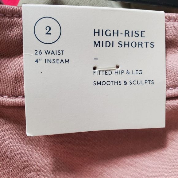 Universal Thread HIGH-RISE MIDI SHORTS Size 2/26 NWT - Picture 6 of 11